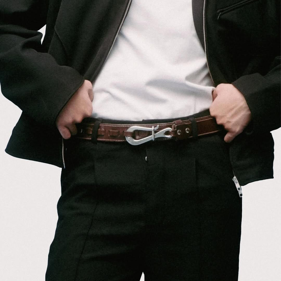 Pelican Hook Leather Sailing Belt